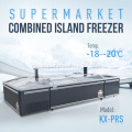 Pasar pasar raya jenis Pulau Chiller Freezer Commercial